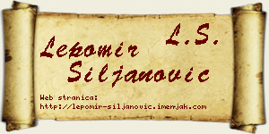 Lepomir Siljanović vizit kartica